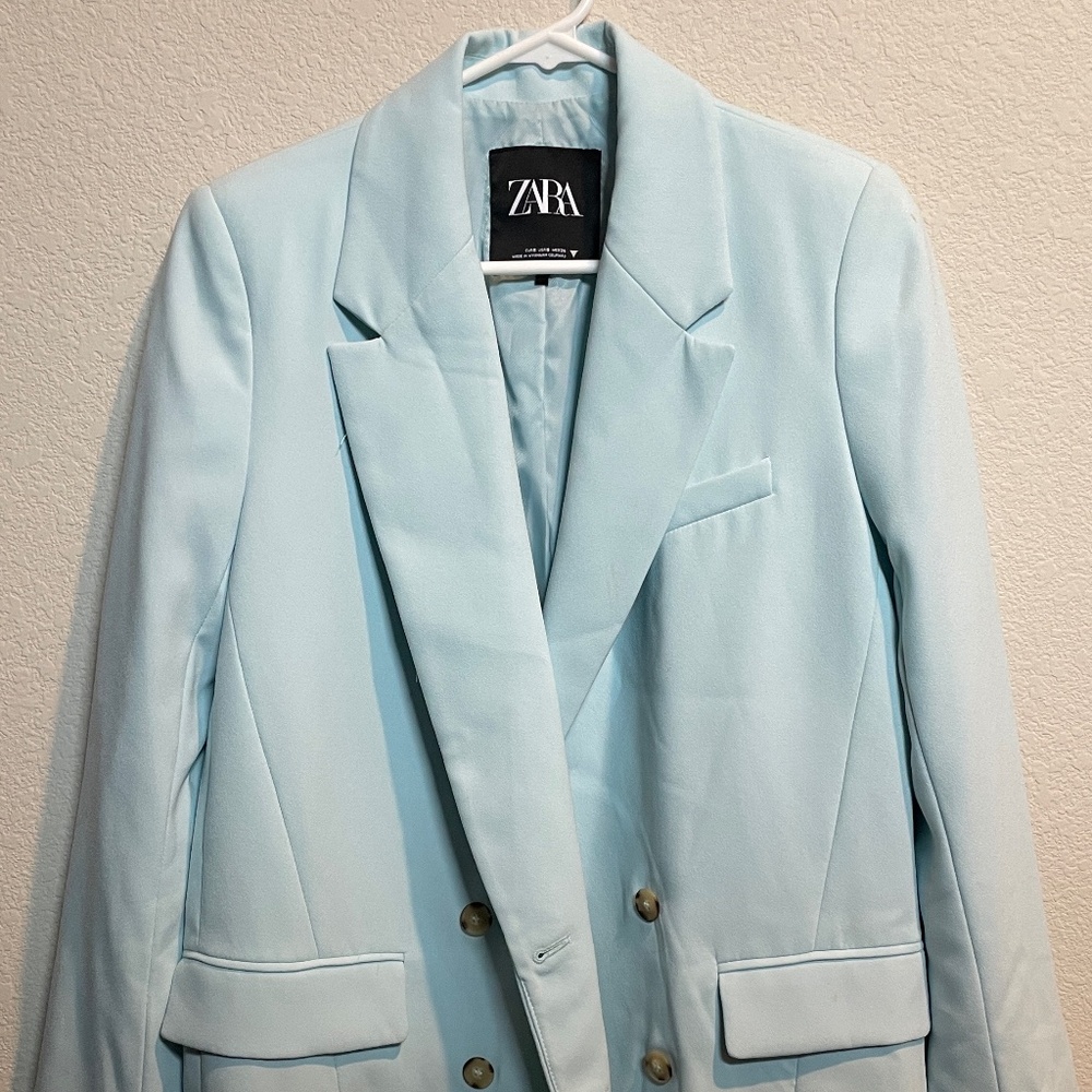 Zara Blazer Small Light Blue